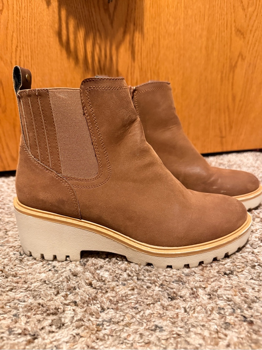 Maurice’s Women’s Chelsea Lug Boot in Brown - Casual Platform Ankle Boot